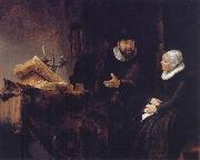 Double Portrait of Cornelis Claesz.Anslo and His Wife,Aeltje Gerritsdr Schouten